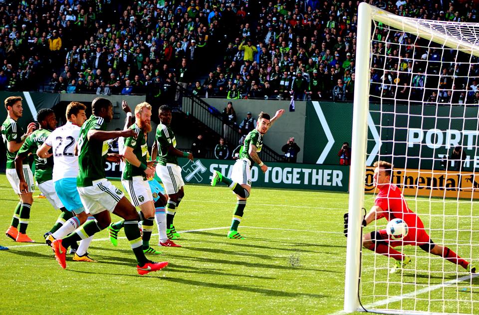 The MLS Champions win in season opener by 2 goals to 1.